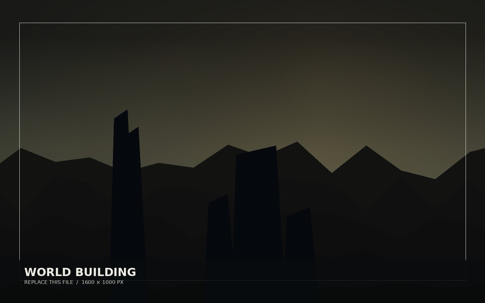 WORLD BUILDING & ART DIRECTION placeholder artwork